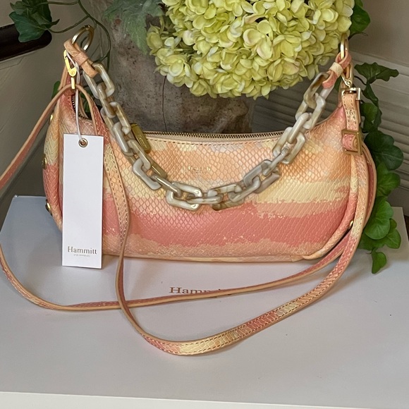 Hammitt Becker Small in Pink Himalayan Snake Leather - Picture 3 of 9